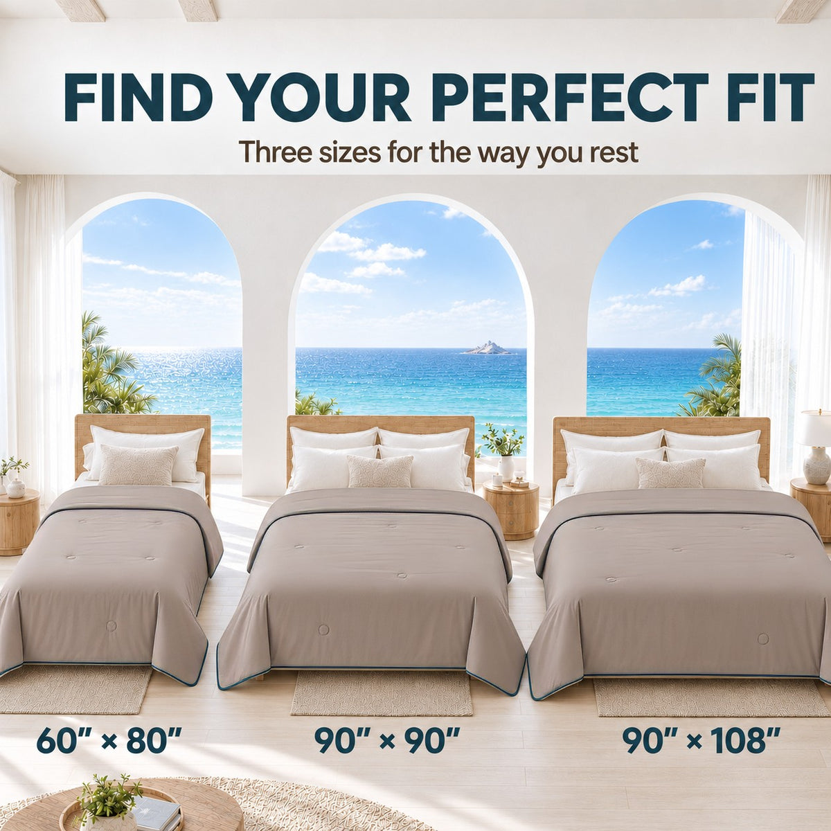 SUNNY HEAT Twin Cooling Comforter for Hot Sleepers, Double-Sided Cooling Blanket for Summer, Breathable Lightweight Bedding, Cocoa Brown, 60"x80"