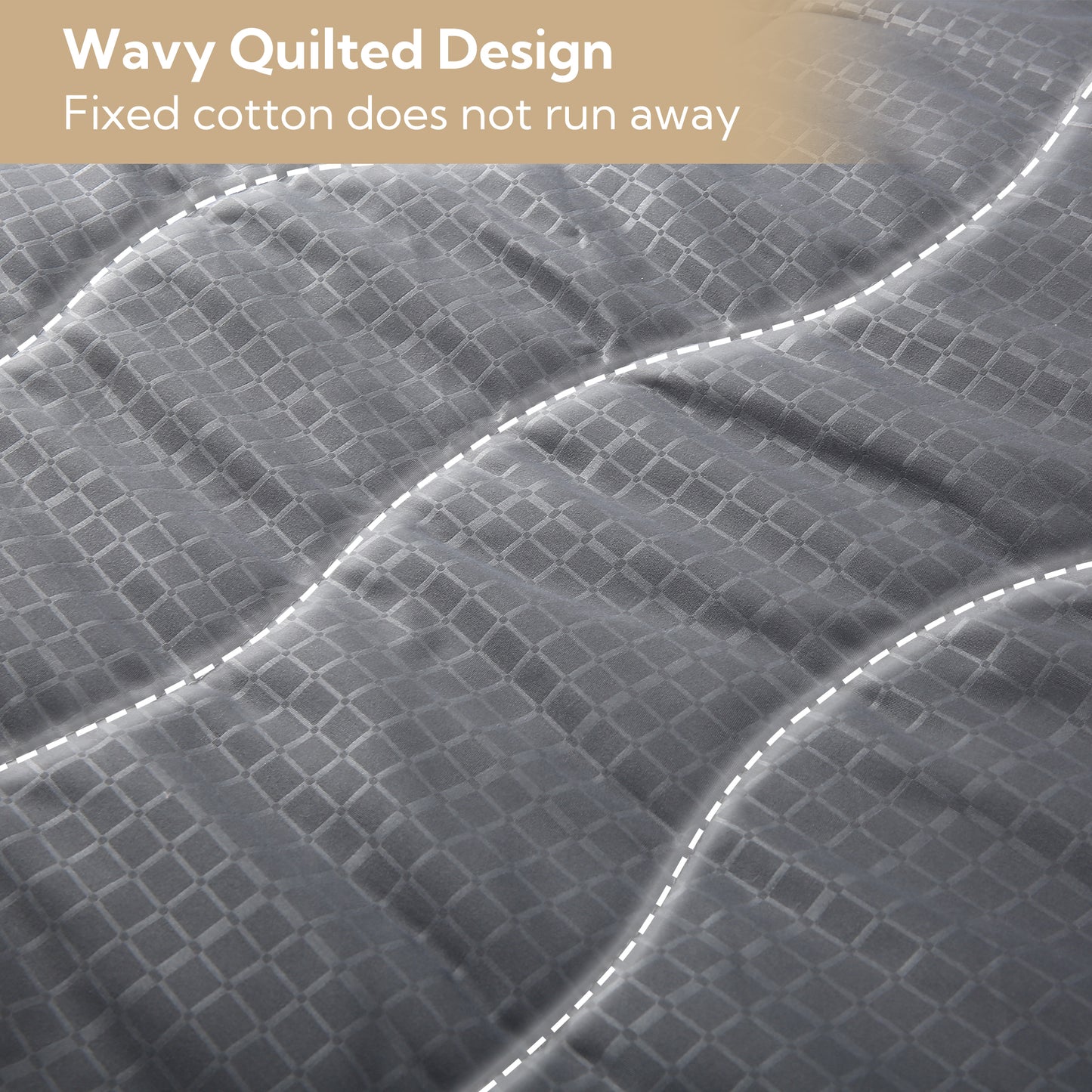 Electric Mattress Pad Full Size 54'' × 75'', Dual Controllers, 4 Heating Levels & 10 Hour Auto Shut Off, Elastic Deep Pocket, Warm and Soft Comfort Fabric, Machine Washable, Grey