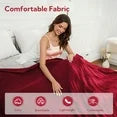 SUNNY HEAT Heated Electric Blanket Full Size 72''*84''-Super Soft And Cozy Electric Blanket With 4 Heat Levels 10 Hours Auto Off,ETL Certified, Garnet