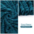 SUNNY HEAT Sherpa Blanket Queen Size 60''x80'' All-Season Ultra Soft Bed Blanket Couch, Bed, Sofa, Travel Use, Lake Blue