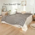 Heated Electric Blanket full size 62''*84'' -With 4 Heat Levels 10 Hours Auto Off,ETL Certified, Light Grey