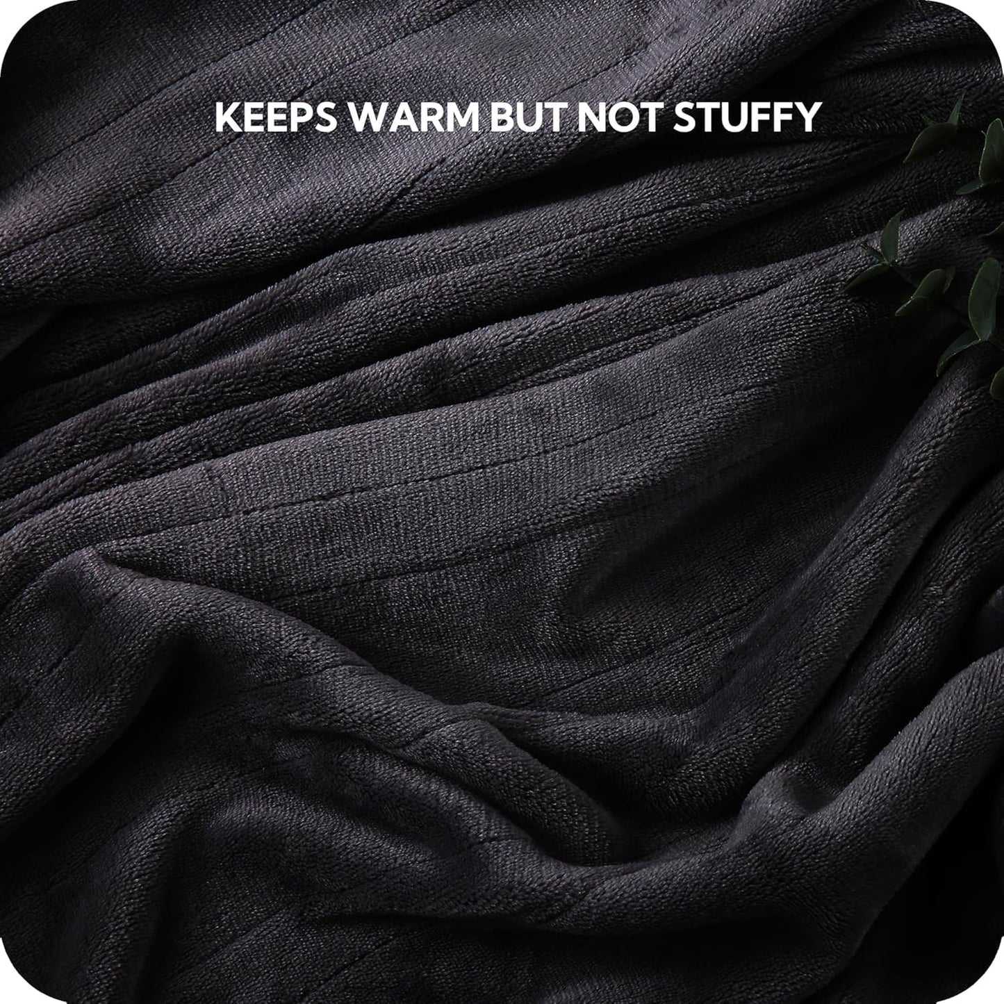 SUNNY HEAT Electric Heated Blanket Flannel 72" x 84" Full Size-4 Heating Settings & 10 Hours Auto Off, Warm Machine Washable- Dark Grey