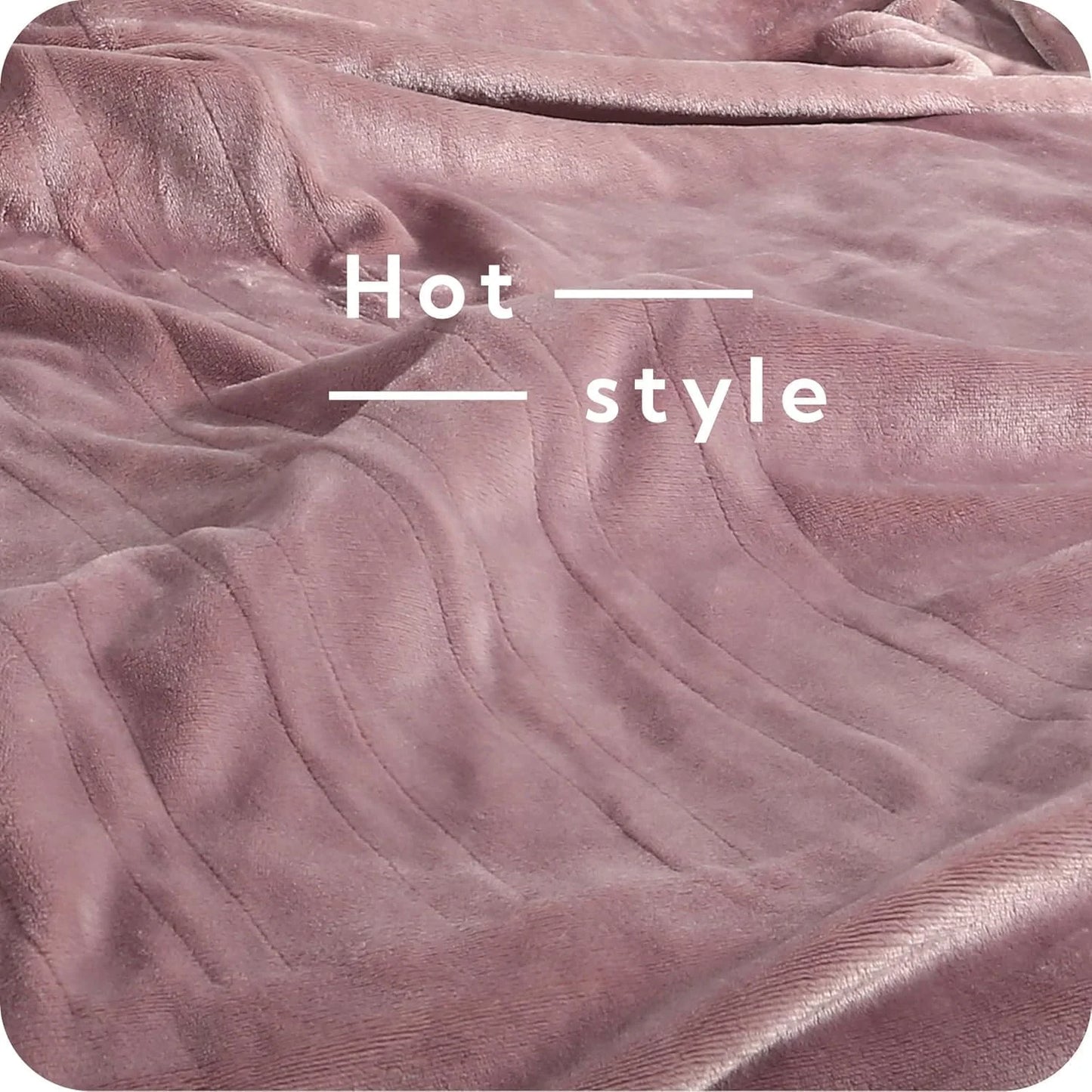 SUNNY HEAT Electric Heated Blanket Flannel Queen Size 84" x 90", 4 Heating Settings & 10 Hours Auto Off, Cozy Dual Control, Purple