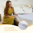 SUNNY HEAT Electric Mattress Pad Full Size with 4 Temperature 10H Auto-off, Coral Fleece, White