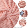 SUNNY HEAT Flannel Blanket Queen Size Luxury Bed Blanket, All Season Comfort, Skin Friendly & Lightweight, Nude Pink