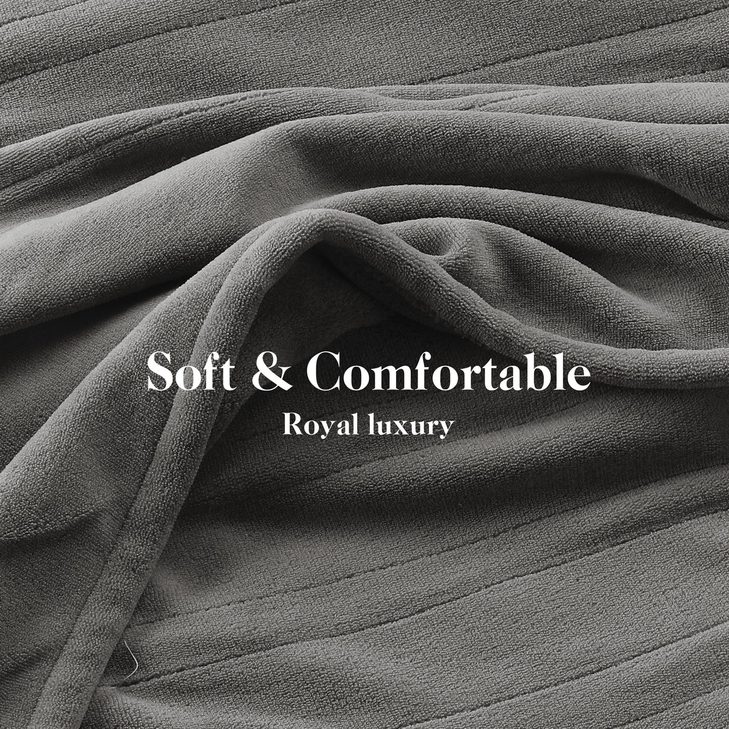 SUNNY HEAT Electric Heated Throw Blanket Coral Fleece 50" x 60" Throw Size-4 Heating Settings & 3 Hours Auto off, Plush Fabric Fast Machine Washablefor-Grey