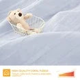 SUNNY HEAT Electric Mattress Pad Full Size with 4 Temperature 10H Auto-off, Coral Fleece, White