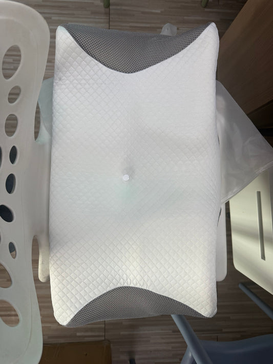 Ergonomic Contour Memory Foam Pillow for Neck Pain Relief, Orthopedic Cervical Support Pillow for Side, Back & Stomach Sleepers, Breathable Mesh Cover