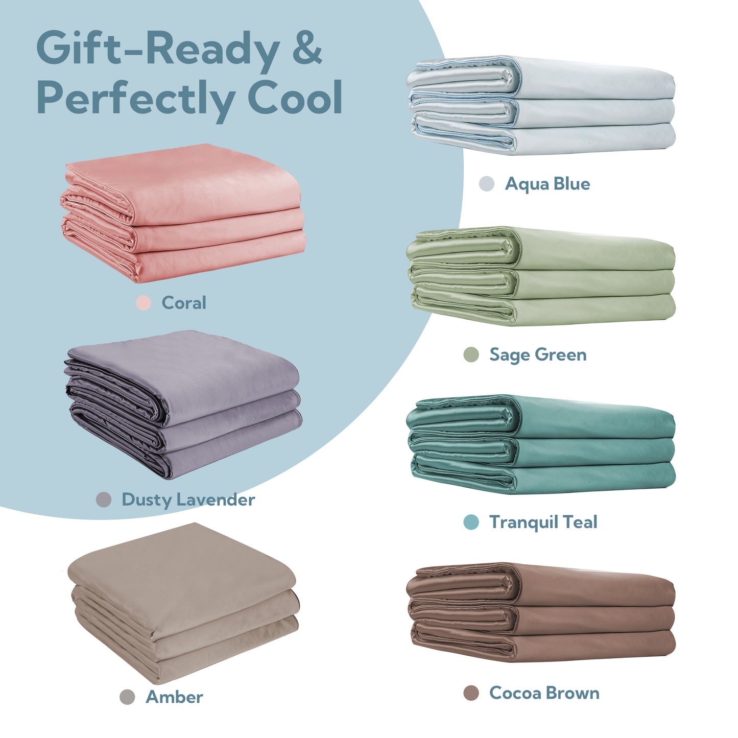 SUNNY HEAT Cooling Comforter Cal King, Reversible All Season Cooling Blanket, Teal, 90"x108"