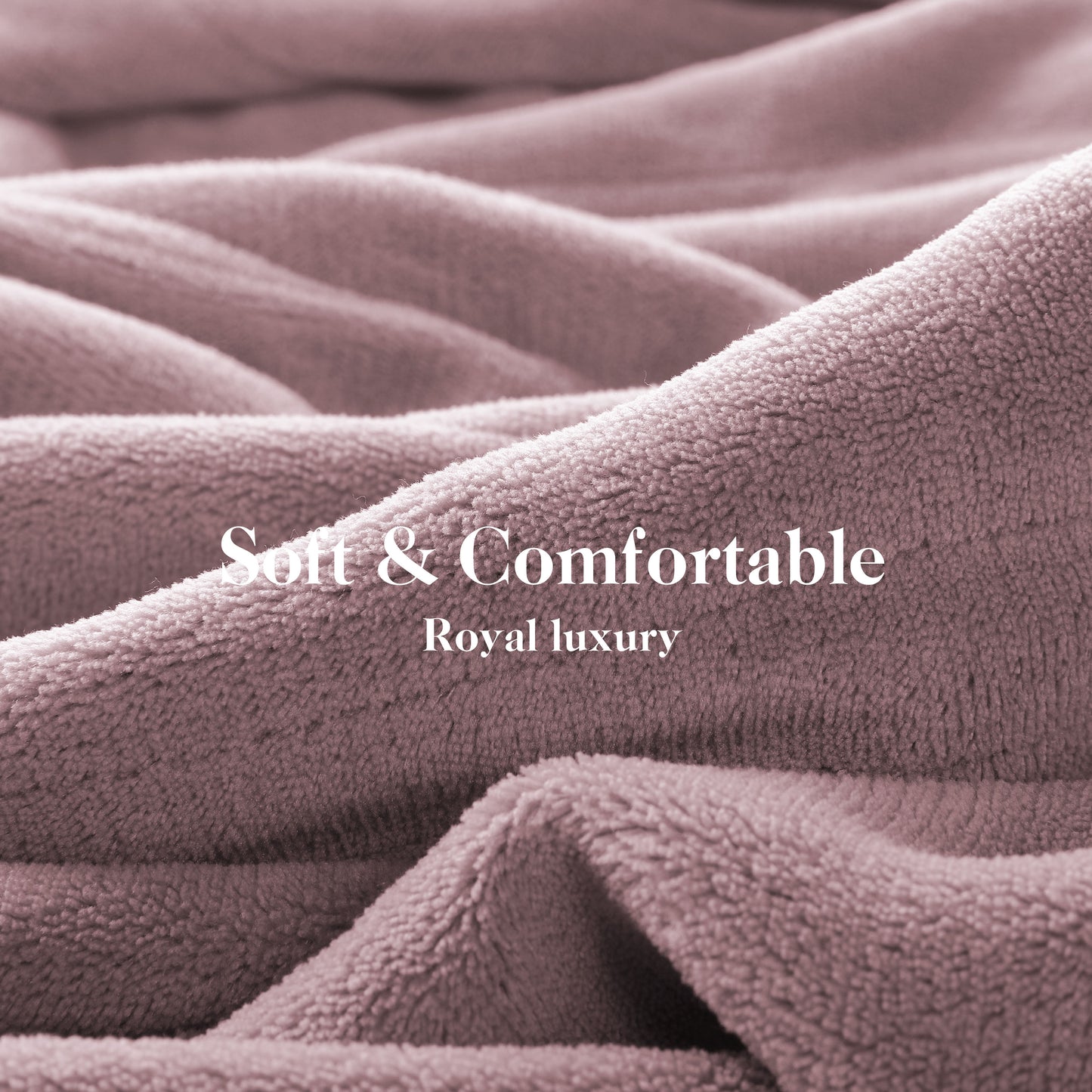 Electric Heated Throw Blanket Coral Fleece 50" x 60" Throw Size-4 Heating Settings & 3 Hours Auto off, Plush Fabric Fast Machine Washablefor-Purple
