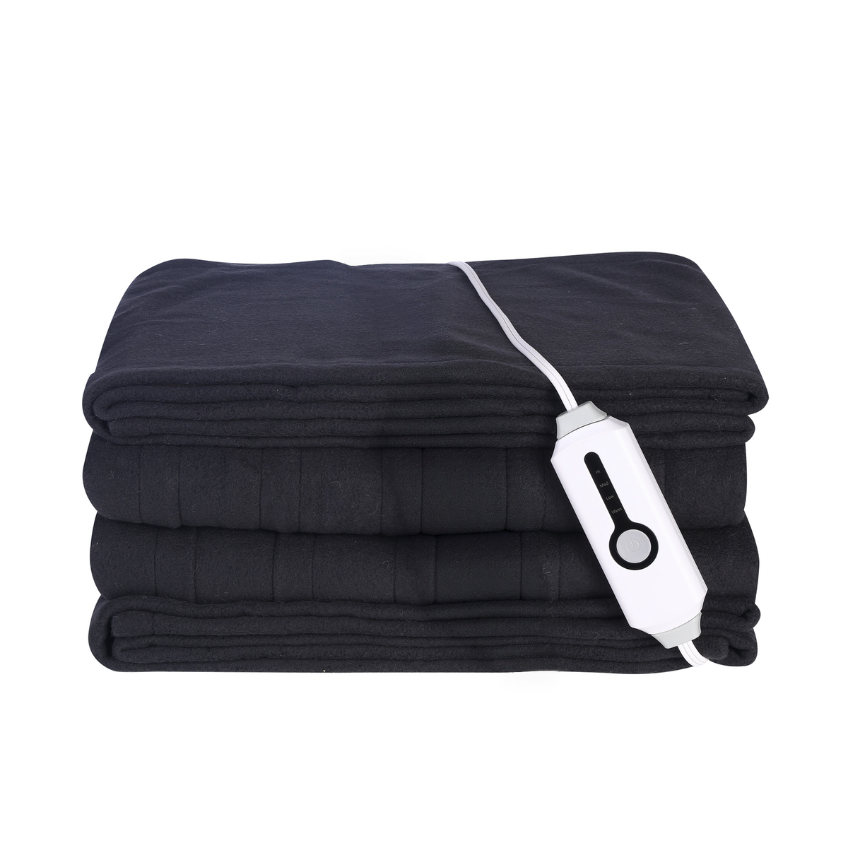 SUNNY HEAT Heated Electric Blanket Full Size 72''x84''- 4 Heat Levels & 10 Hours Auto Off, Fast Heating & Over-Heat Protection, Dark Gray