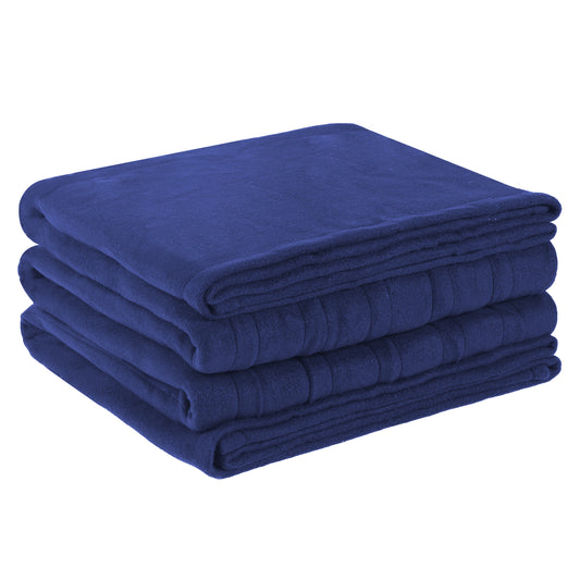 Heated Electric Blanket Full Size 72’’*84’’ - Super Soft And Cozy Heated Blanket With 4 Heat Levels 10 Hours Auto Off, ETL Certification,	Dark Blue