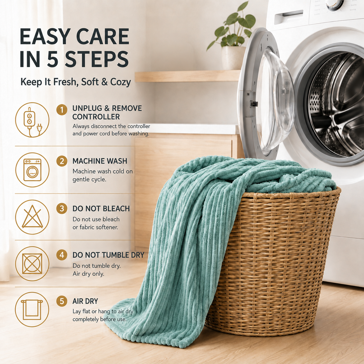 SUNNY HEAT Electric Heated Blanket 84'' x 90'' Queen Size Flannel Machine Washable, Warm and Cozy all Night, 9 Heating Levels & 1-10 Hours Auto Off Dual Control-Pea Green