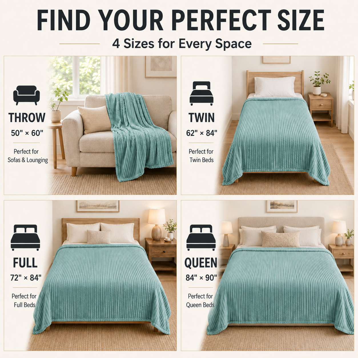 SUNNY HEAT Electric Heated Blanket 84'' x 90'' Queen Size Flannel Machine Washable, Warm and Cozy all Night, 9 Heating Levels & 1-10 Hours Auto Off Dual Control-Pea Green