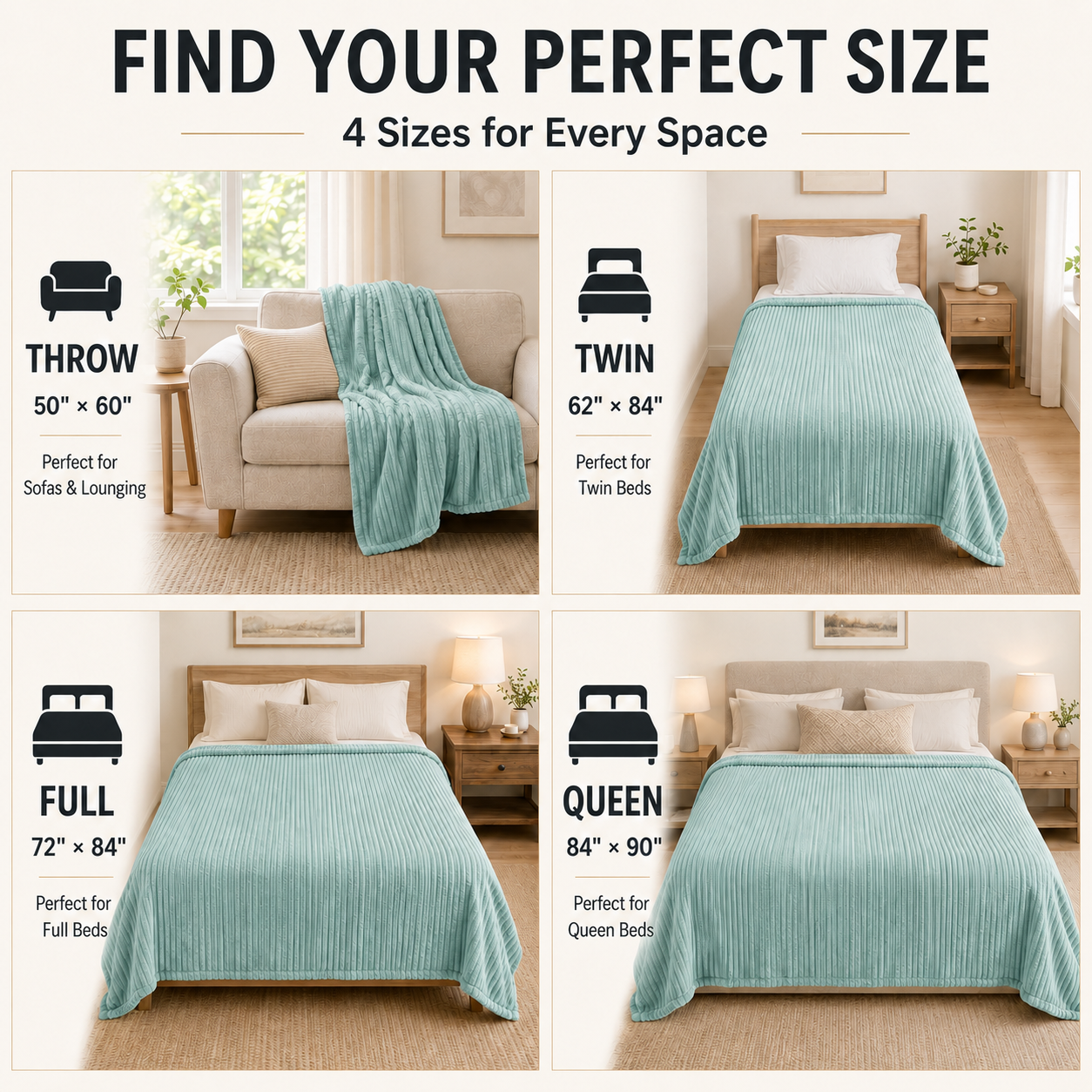 SUNNY HEAT Electric Heated Blanket 62"x84" Twin Size Flannel Machine Washable, Warm and Cozy all Night,9 Heating Levels & 1-10 Hours Auto Off -Pea Green