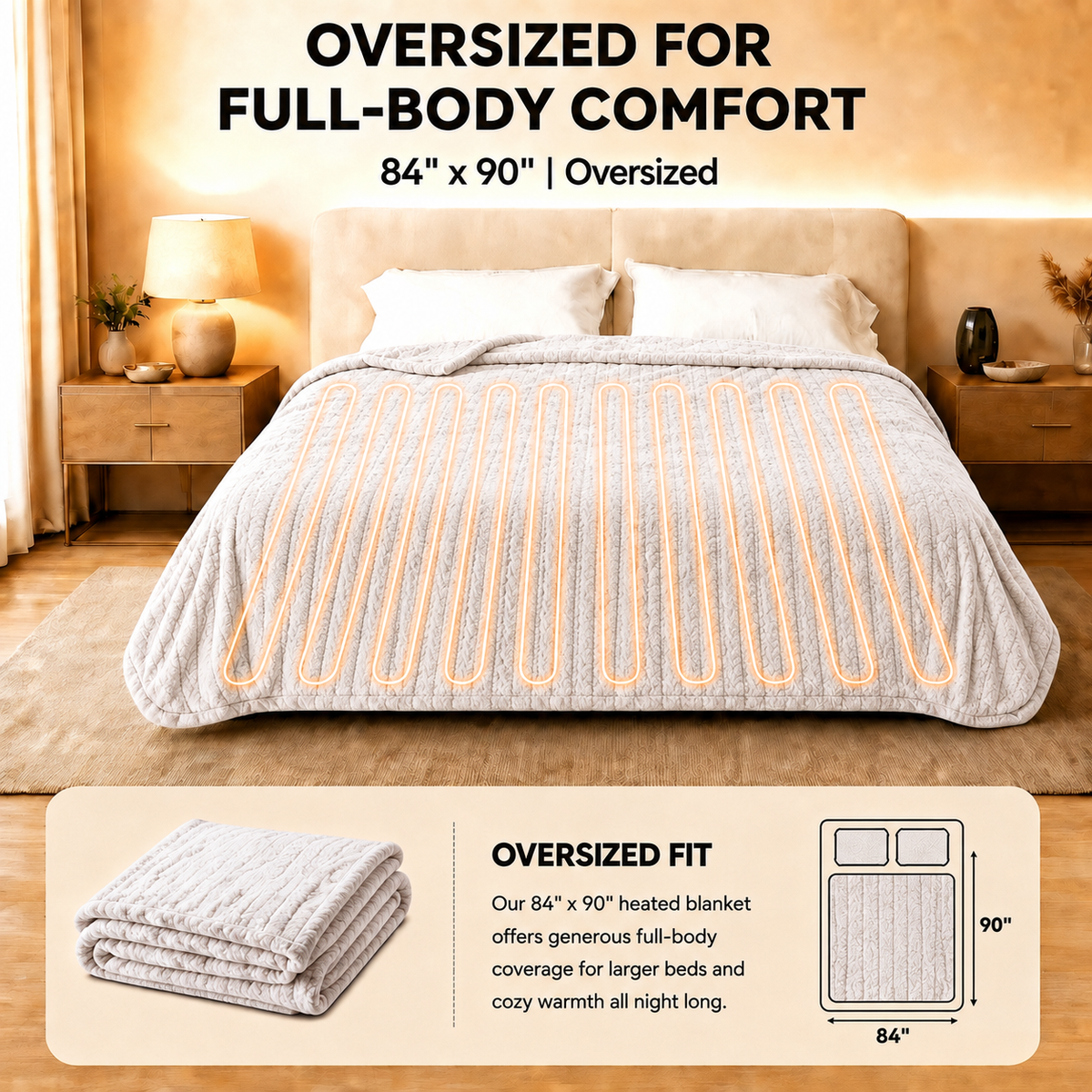 SUNNY HEAT Heated Electric Blanket Queen Size 84'' x 90'' 4 Heating Levels & 10Hours Auto Off ,Sherpa Fleece, Machine Washable,Gradient Rose Purple