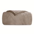 SUNNY HEAT Soft Flannel Blanket Super Warm & Comfortable Bed Blanket Queen Size, Light Pink