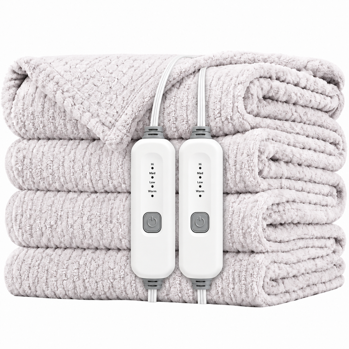 SUNNY HEAT Heated Electric Blanket Queen Size 84'' x 90'' 4 Heating Levels & 10Hours Auto Off ,Sherpa Fleece, Machine Washable,Gradient Rose Purple