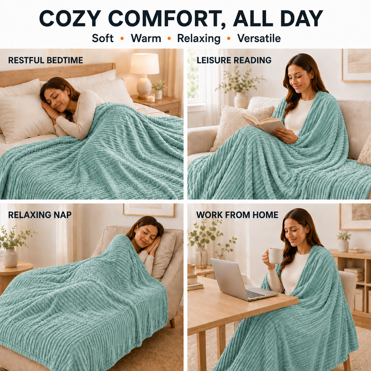 SUNNY HEAT Electric Heated Blanket 84'' x 90'' Queen Size Flannel Machine Washable, Warm and Cozy all Night, 9 Heating Levels & 1-10 Hours Auto Off Dual Control-Pea Green