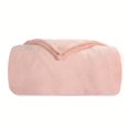 SUNNY HEAT Soft Flannel Blanket Super Warm & Comfortable Bed Blanket Queen Size, Nude Pink