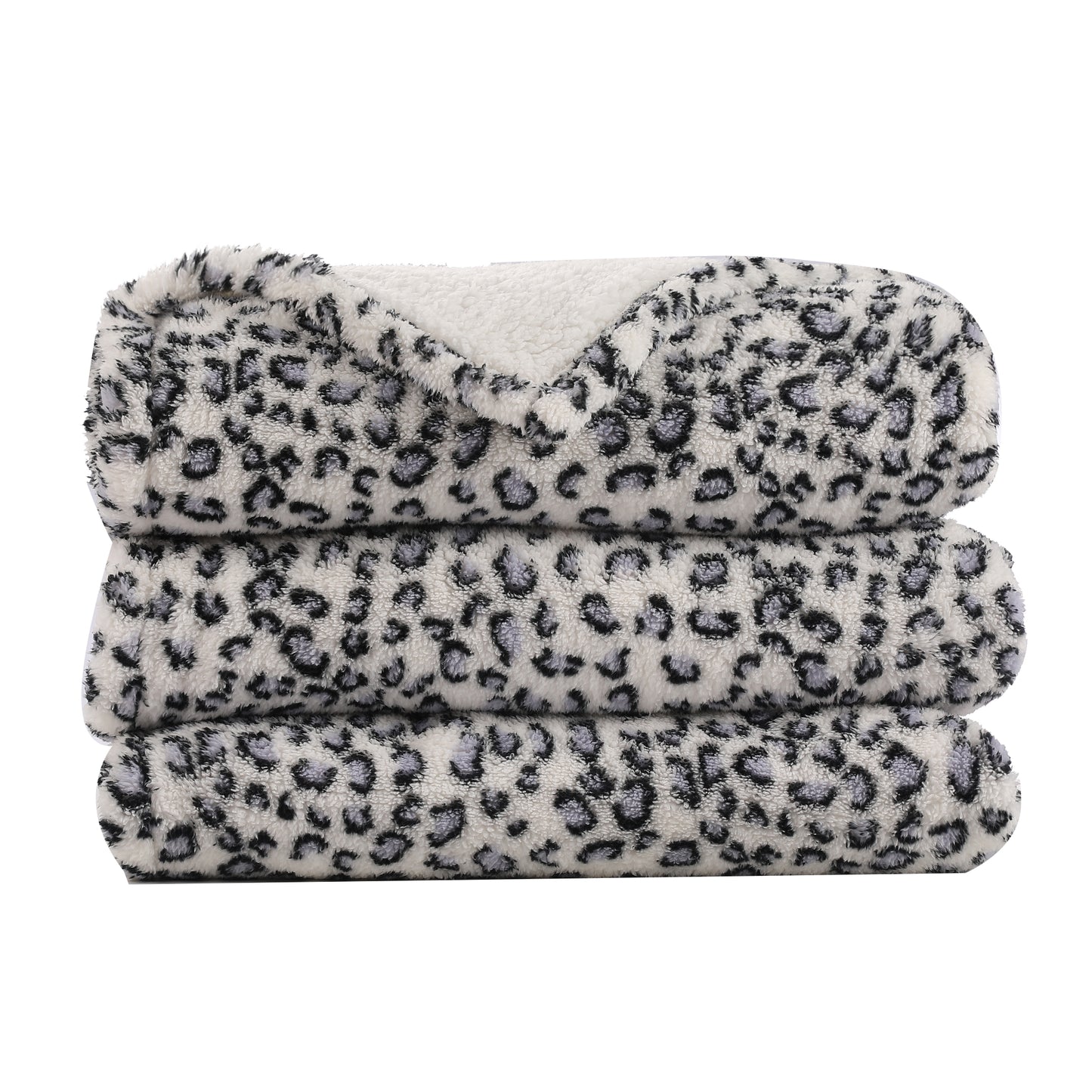 SUNNY HEAT Blanket 90''x110'' All-Season Ultra Soft Bed Blanket Couch, Bed, Sofa, Travel Use, blue and white