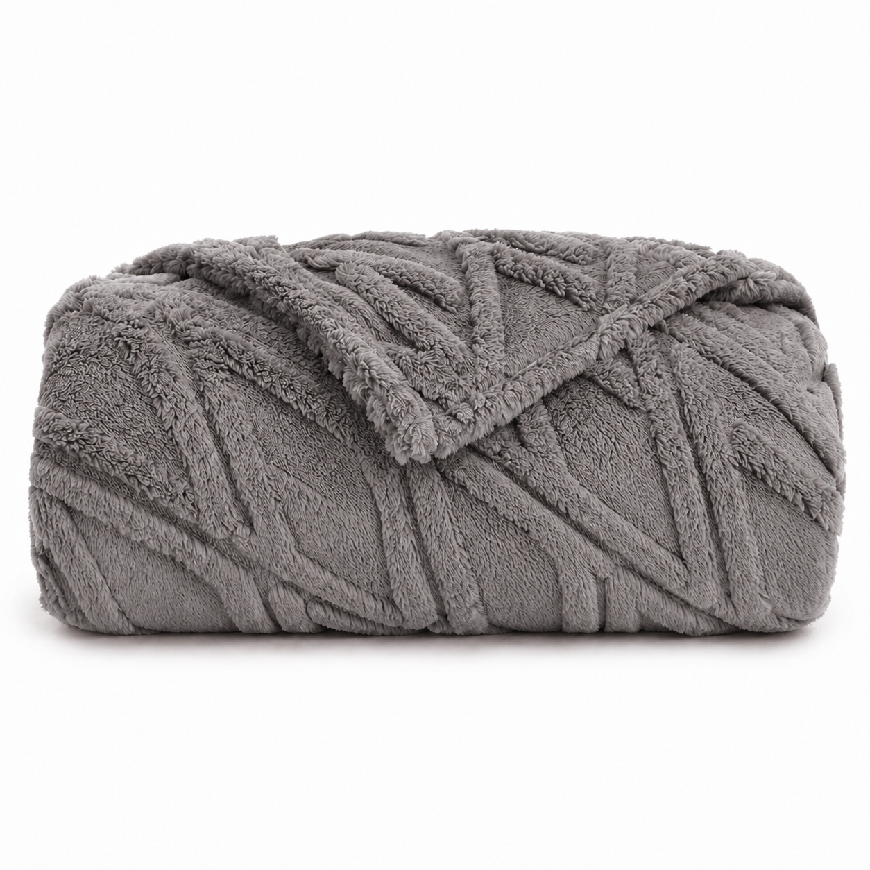 SUNNY HEAT Sherpa Blanket Twin Size 60"x80" All-Season Ultra Soft Bed Blanket Couch, Bed, Sofa, Travel Use, Light Grey
