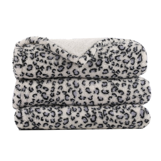 SUNNY HEAT Blanket 90''x90'' All-Season Ultra Soft Bed Blanket Couch, Bed, Sofa, Travel Use, blue and white