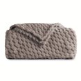SUNNY HEAT Flannel Blanket Queen Size Luxury Bed Blanket, All Season Comfort, Skin Friendly & Lightweight, Light Gray