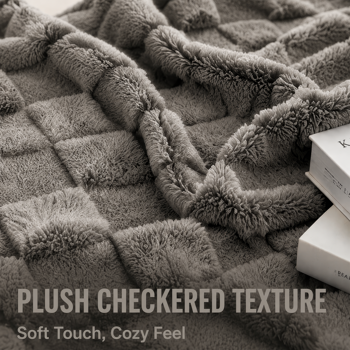 SUNNY HEAT Sherpa Blanket Twin Size 60"x80", Summer Lightweight All-Season Ultra Soft Bed Blanket for Couch, Bed, Sofa, Travel Use, Gift, Light Grey