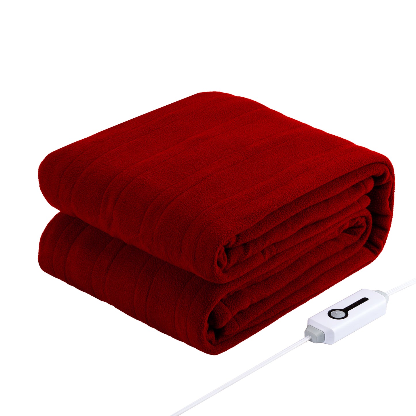 Electric Heated Blanket 72'' x 84'', Comfortable and Lightweight Polar Fleece Electric Blanket, Red