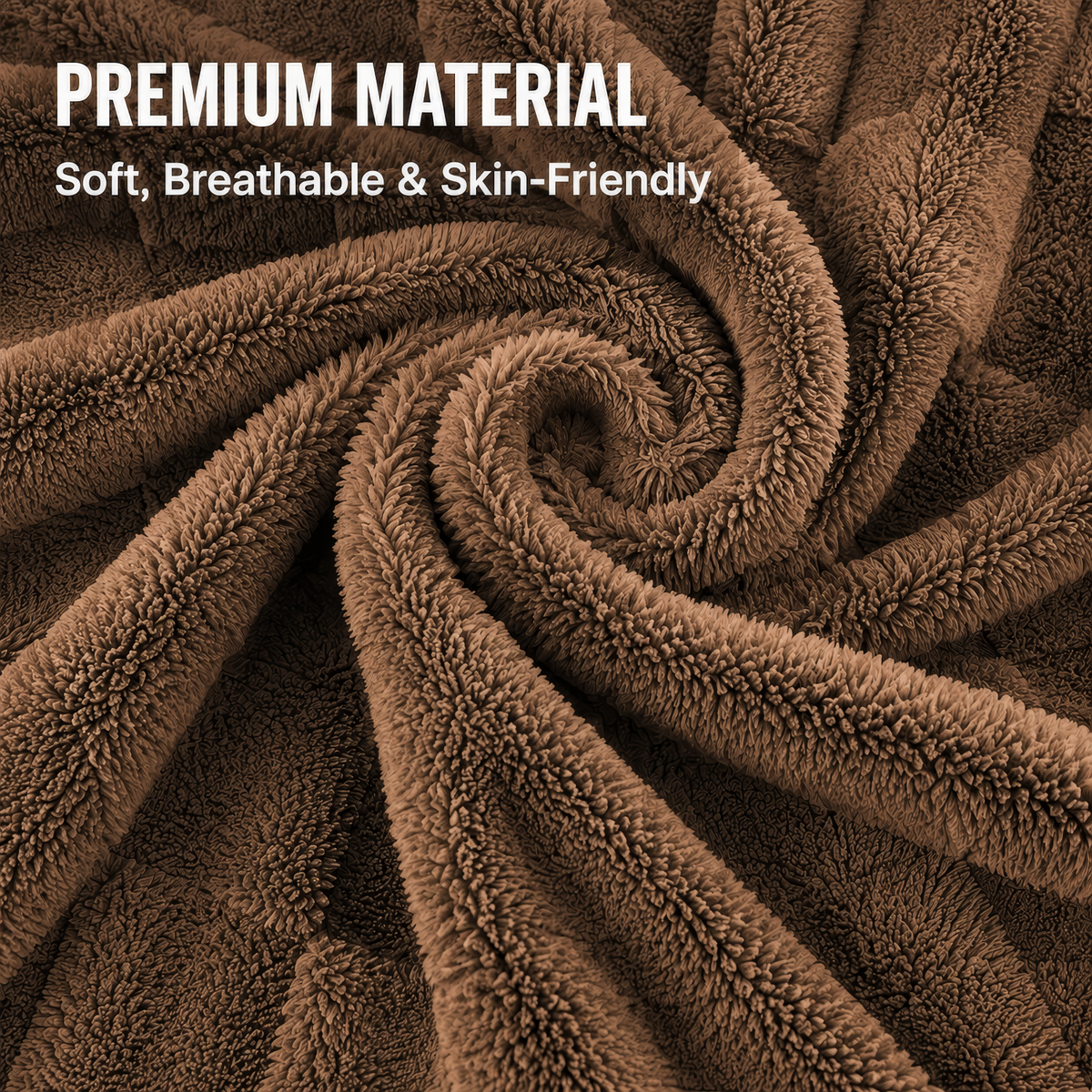 SUNNY HEAT Sherpa Blanket Twin Size 60"x80", Summer Lightweight All-Season Ultra Soft Bed Blanket for Couch, Bed, Sofa, Travel Use, Gift, Brown