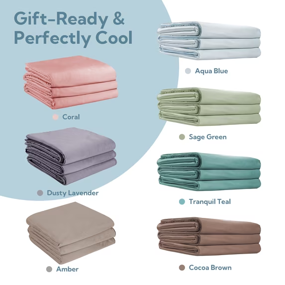 SUNNY HEAT Cooling Summer Comforter Queen Size 78"x90", Double-Sided Breathable Silk Summer Blanket for Hot Sleepers, Coral