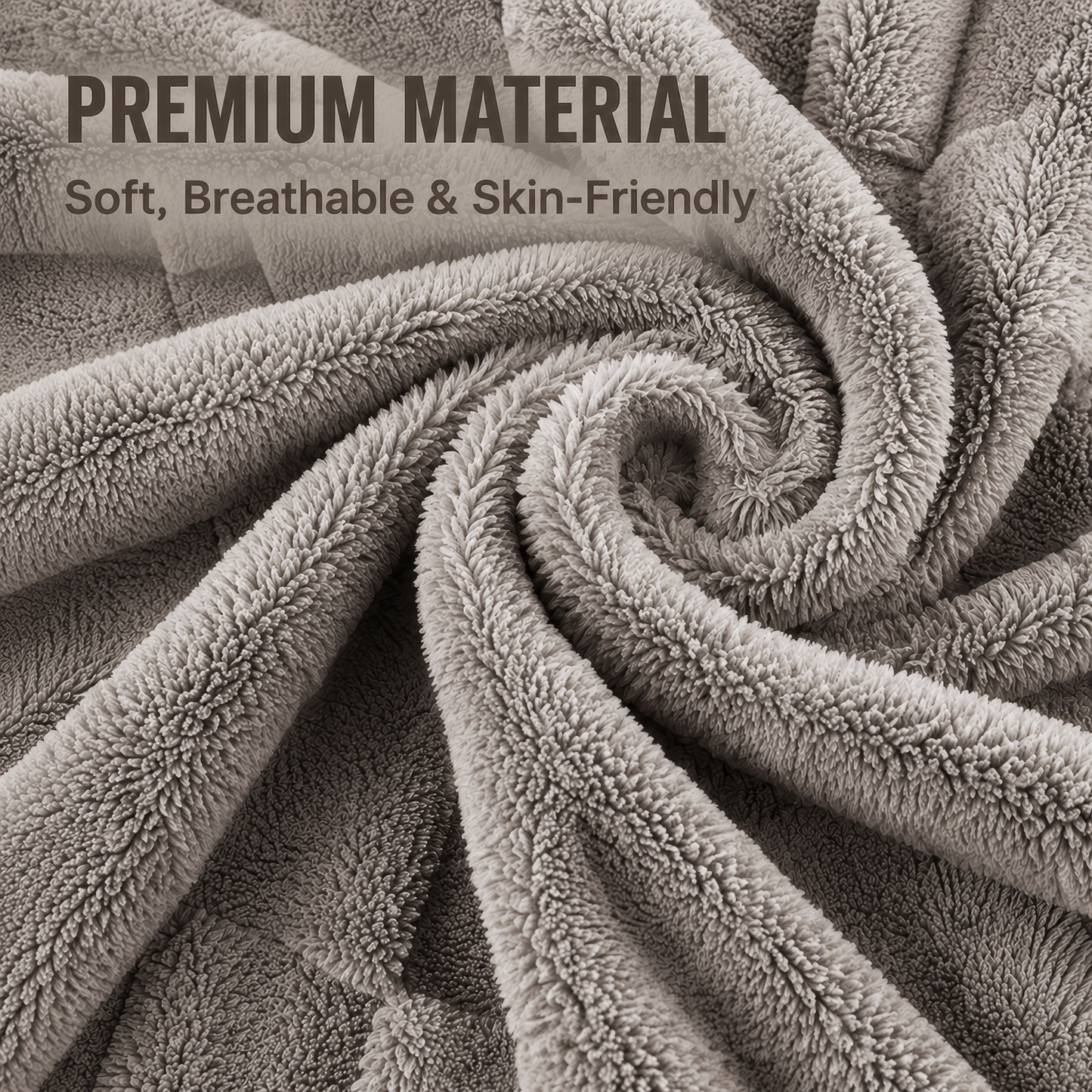 SUNNY HEAT Sherpa Blanket Twin Size 60"x80", Summer Lightweight All-Season Ultra Soft Bed Blanket for Couch, Bed, Sofa, Travel Use, Gift, Light Grey
