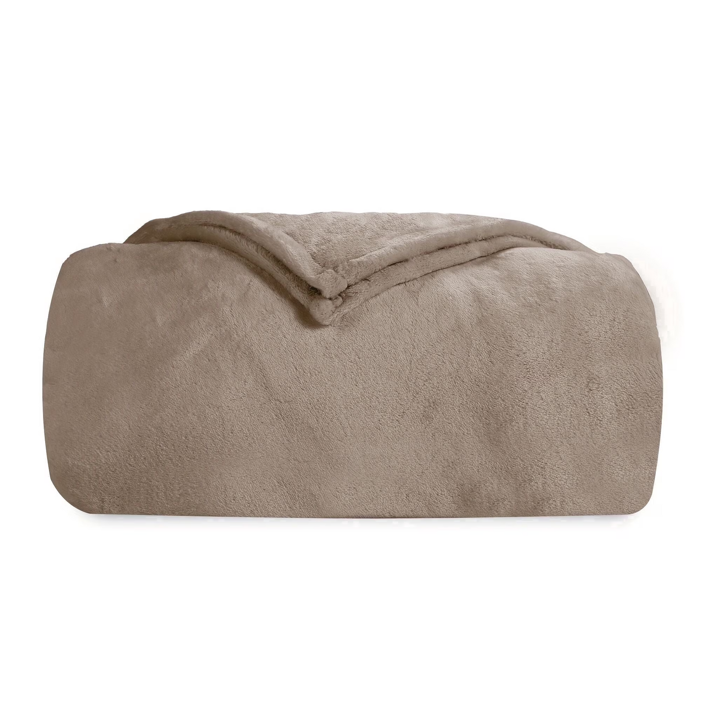 SUNNY HEAT Soft Flannel Blanket Super Warm & Comfortable Bed Blanket Twin Size, Light Gray