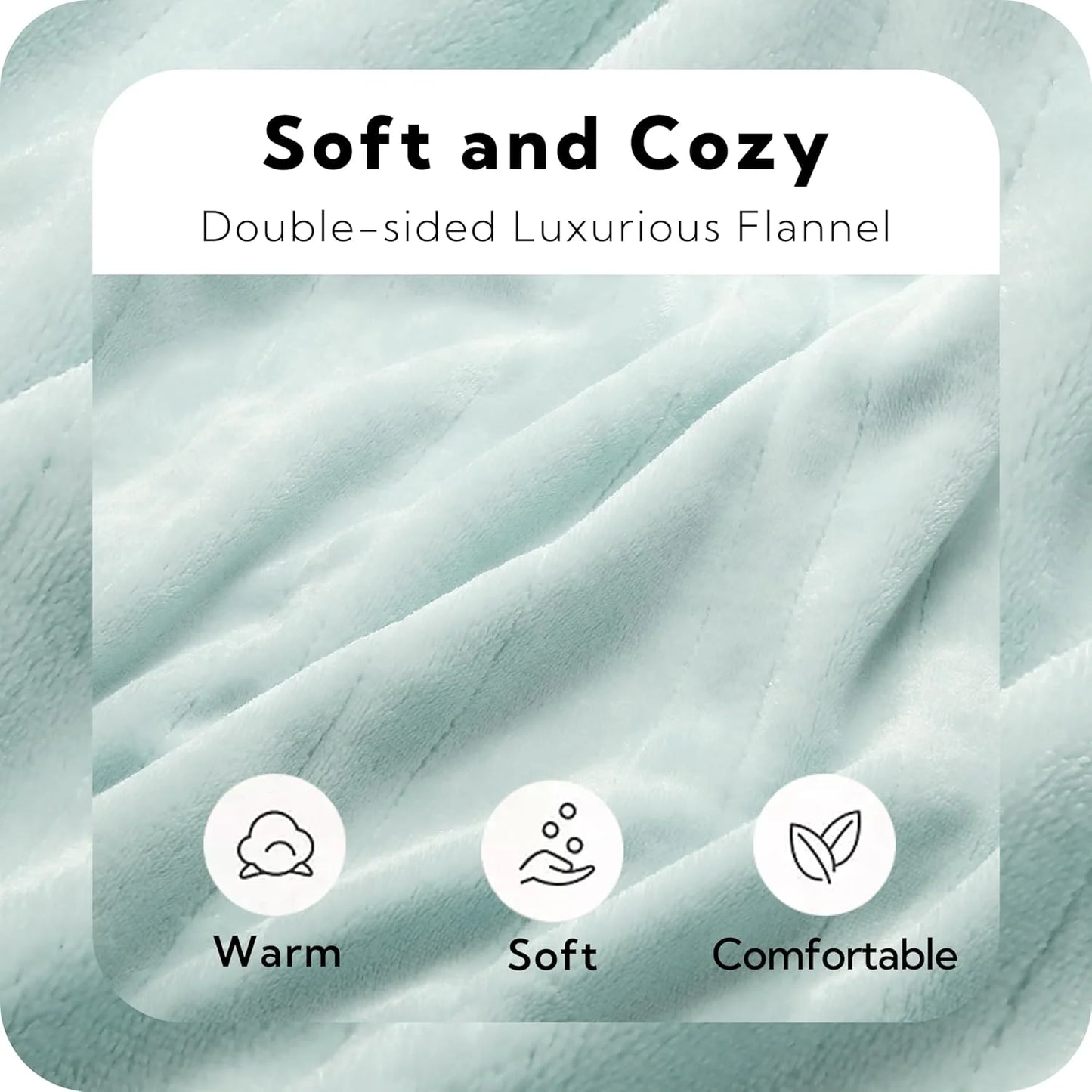 SUNNY HEAT Electric Heated Blanket Flannel King Size 90" x 100" Dual Control, 4 Heating Settings & 10 Hours Auto Off, Green