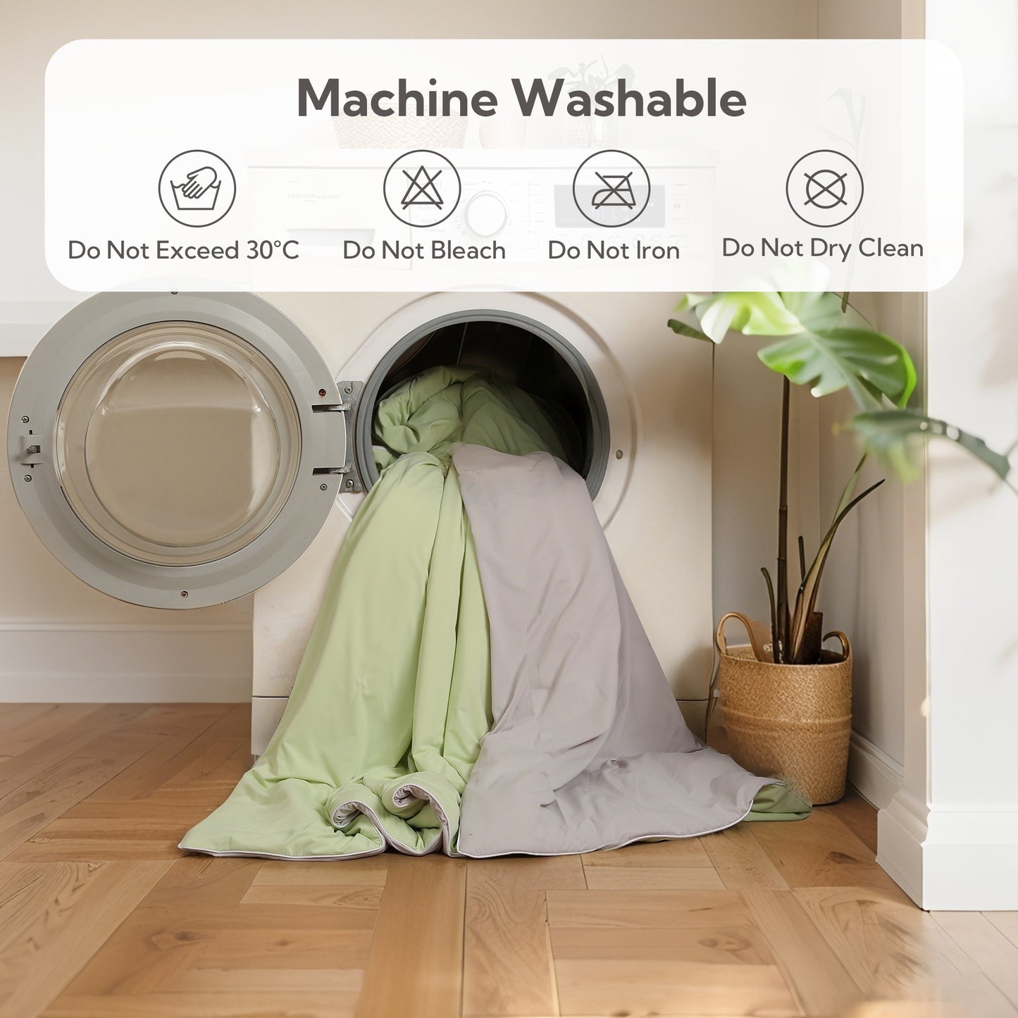 Double-Sided Cooling Summer Blanket 28"x40", Wavy Texture Lightweight Breathable Comforter for Couch Bed Office Travel, Mint Green & Light Grey