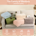 SUNNY HEAT Flannel Blanket Queen Size Luxury Bed Blanket, All Season Comfort, Skin Friendly & Lightweight, Nude Pink