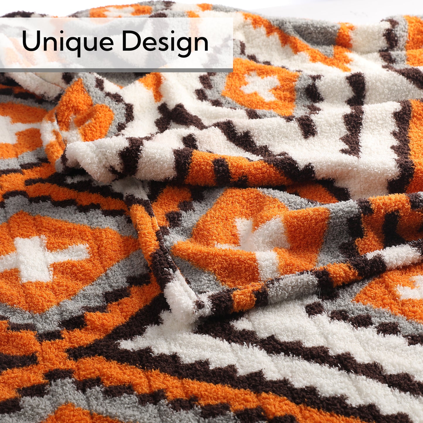 SUNNY HEAT Electric Heated Blanket Throw size 50''x60'' Warm Machine Washable- Multi‑color Plaid