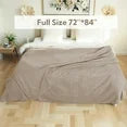 Heated Electric Blanket Full Size 72’’*84’’ - Super Soft And Cozy Heated Blanket With 4 Heat Levels 10 Hours Auto Off, ETL Certification, Light Brown
