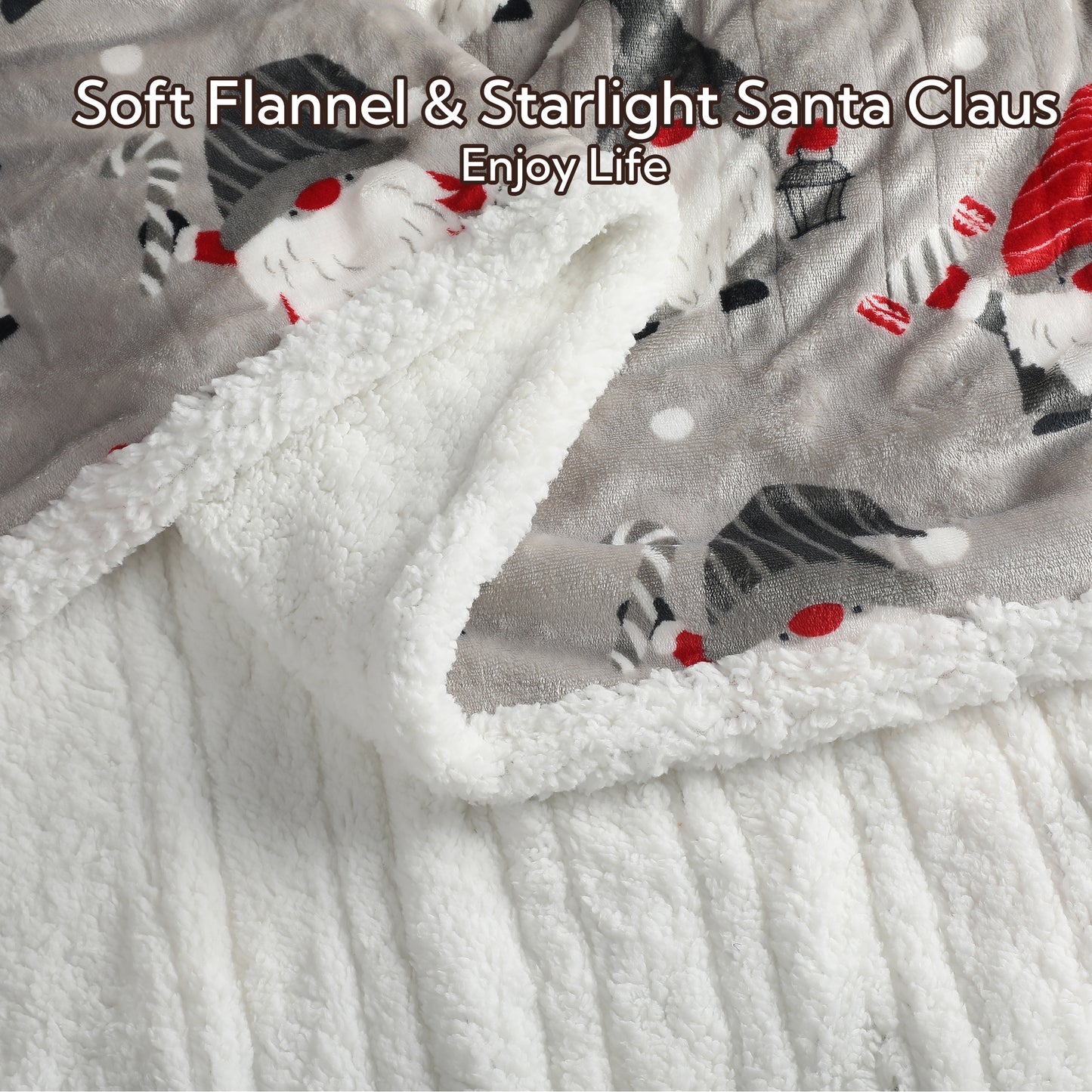 SUNNY HEAT Heated Electric Blanket Full Size 72'' x 84'' 6 Heating Levels & 1-10 Hours Auto Off , Machine Washable,Starlight Christmas