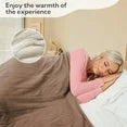 SUNNY HEAT Electric Heated Blanket 50'' x 60'', Soft and Comfortable Sherpa Electric Blanket, Linen