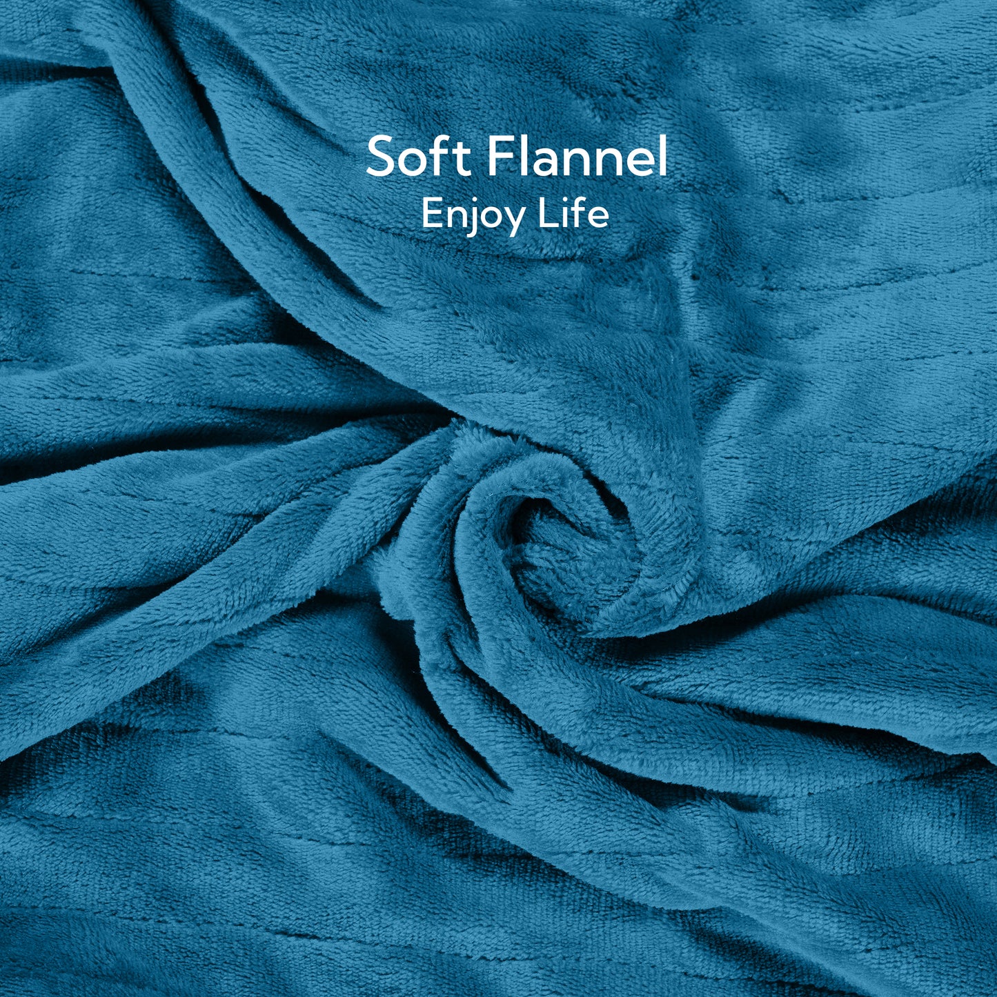 SUNNY HEAT Electric Heated Blanket Full Size 72" x 84" Soft Flannel with 5 Levels Heating & 10Hs Auto off, Machine Washable, Teal