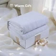 SUNNY HEAT Electric Mattress Pad Queen Size with 4 Temperature 10H Auto-off, Coral Fleece, White