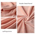 SUNNY HEAT Soft Flannel Blanket Super Warm & Comfortable Bed Blanket Queen Size, Nude Pink