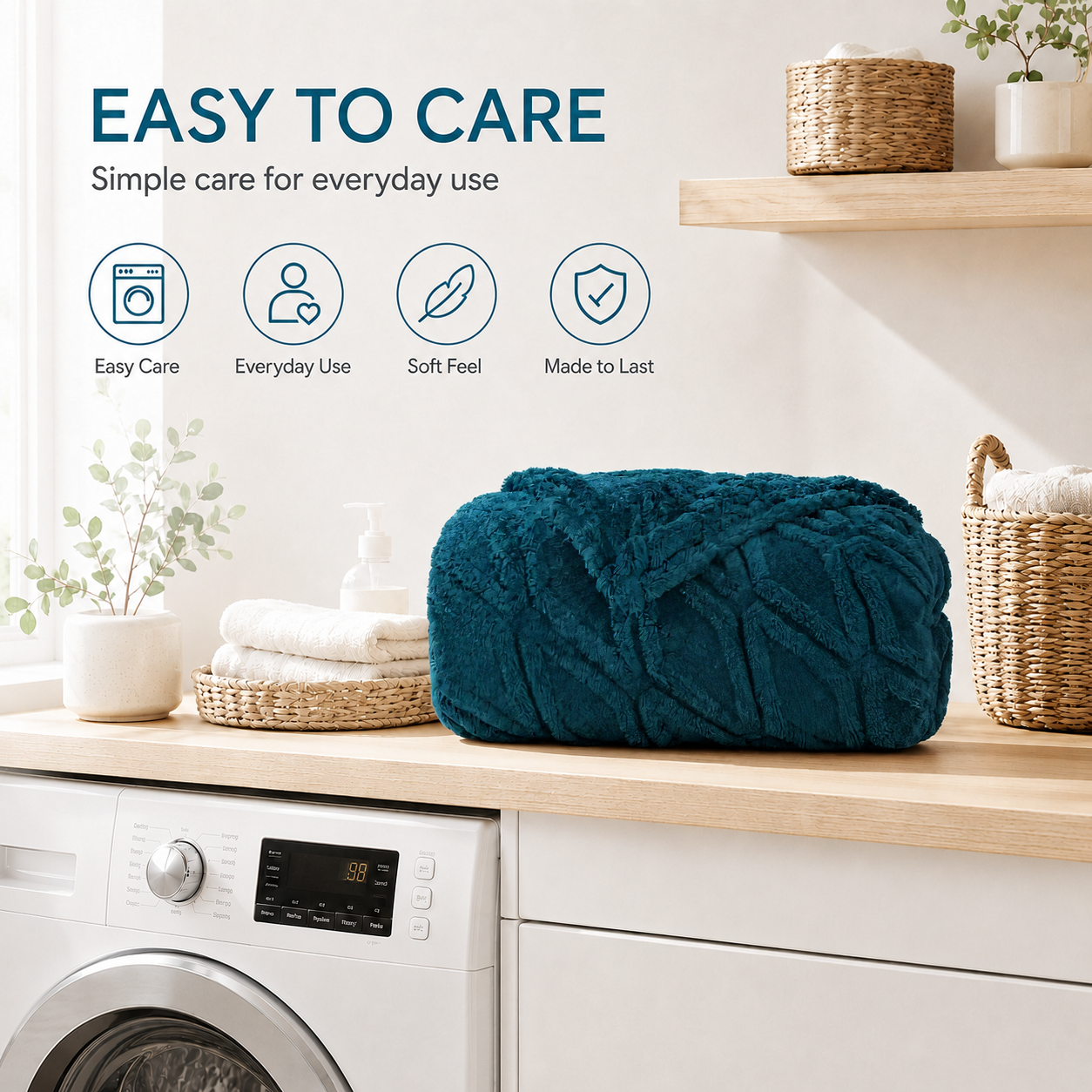 SUNNY HEAT Bed Blanket 70×78 Inches, Breathable and Cozy Microplush for Bed Sofa Couch, Suitable for All Seasons, Green