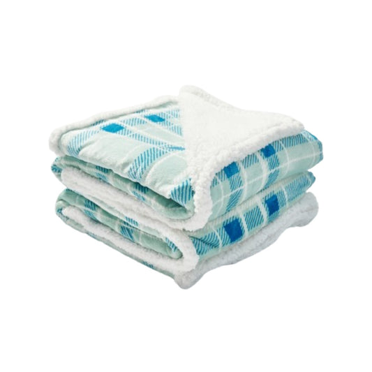 SUNNY HEAT Electric Heated Blanket 72"x84" Full Size, 10 Heating Levels & 12 H Auto Shut Off, Cotton & Microplush Plaid, Green