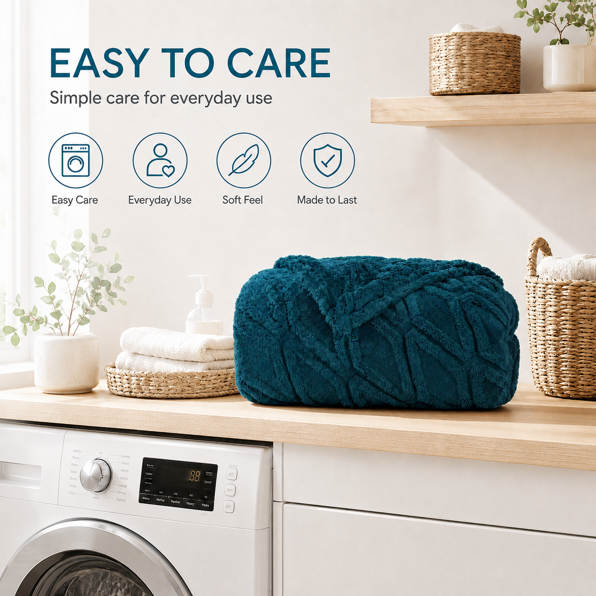 SUNNY HEAT Sherpa Blanket Twin Size 60"x80" All-Season Ultra Soft Bed Blanket Couch, Bed, Sofa, Travel Use, Green