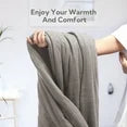 Heated Electric Blanket full size 62''*84'' -With 4 Heat Levels 10 Hours Auto Off,ETL Certified, Light Grey