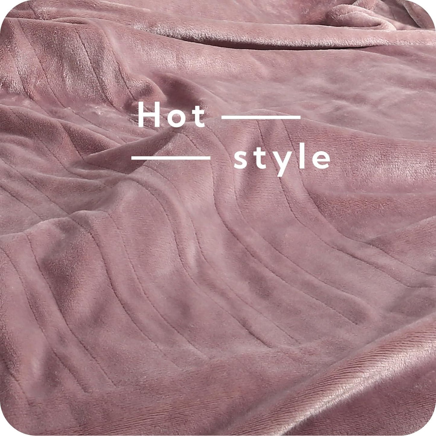 SUNNY HEAT Electric Heated Blanket Soft Flannel Twin Size 62" x 84", 4 Heating Settings & 10 Hours Auto Off, Purple