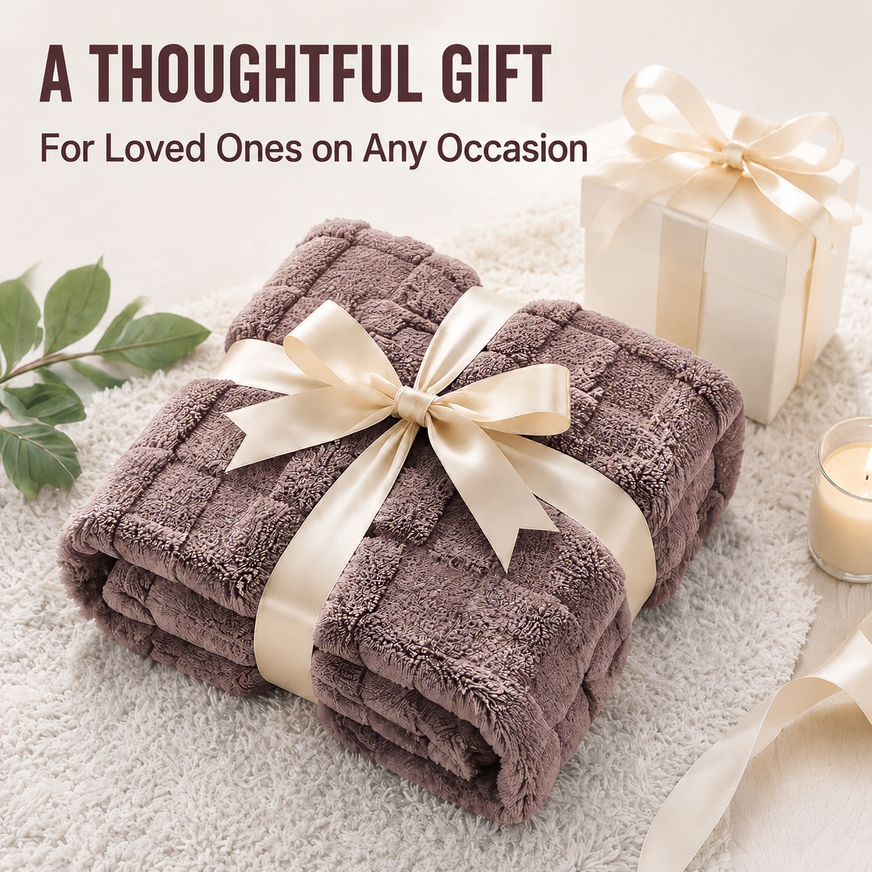 SUNNY HEAT Bed Blanket 78×90 Inches, Breathable and Cozy Microplush for Bed Sofa Couch, Suitable for All Seasons, Gift, Purple